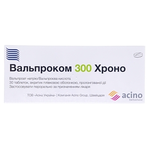 Вальпроком 300 хроно таблетки 30 шт. (10х3)