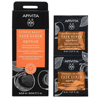 Гель Apivita EXPRESS BEAUTY з абрикосом делікатний відлущуючий 2х8 мл