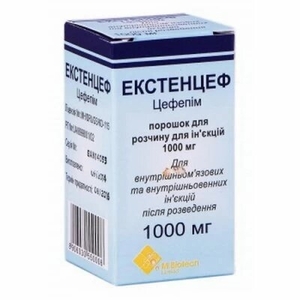 Экстенцеф порошок по 1000 мг во флаконе 1 шт.