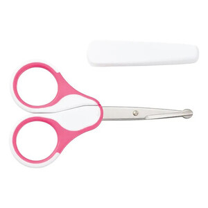 Ножницы Baby-nova 33338-1 безопасные с колпачком розовые