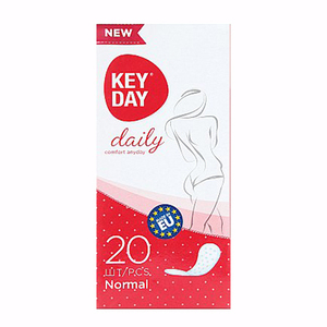 Прокладки KEY DAY 0911/1287 щоденні з ароматом троянди DAILY NORMAL №20