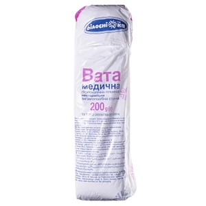 Вата Белоснежка мед.н/стер.зиг-заг 200г