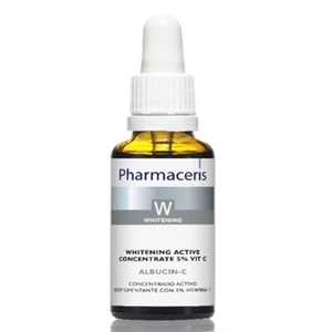 Концентрат Pharmaceris W Albucin Отбеливающий активный для лица 5% витамина С 30мл