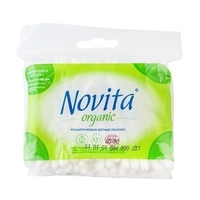 Ватные палочки Novita Organic п/э №100
