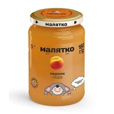 Пюре Малятко персик стекло 180 г
