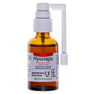 Мунаторил спрей д/горла 30мл