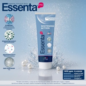 Зубная паста Essenta Pro Whitening Action 75мл