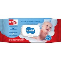 Серветки вологі Bambik дитячі з вівсяним молочком №120 клапан
