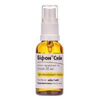 Біфон Скін нашкірний розчин спрей 1% по 25 мл у флаконі