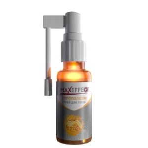 Максефект MAXEFFECT з прополісом спрей д/горла 30мл