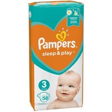 Підгузники Pampers Sleep&Play Midi 6-10 кг (58) №1