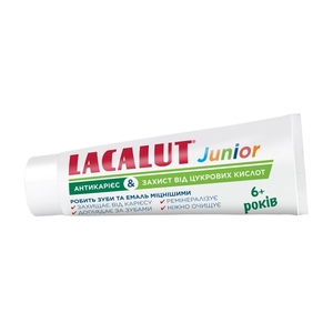 Зубная паста Лакалут Джуниор Антикариес и Защита от сахарной кислоты 55мл