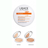 Крем-пудра Uriage Барьесан Солнцезащитная минеральная SPF50+ тон золотистый 10 г
