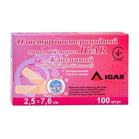 Лейкопластырь Igar Классический бакт. хлопк.осн.2.5х7.6см