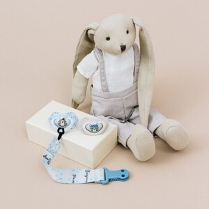 Пустышка Canpol 22/647 силиконовая симметричная BONJOUR PARIS 0-6 м 2шт синяя