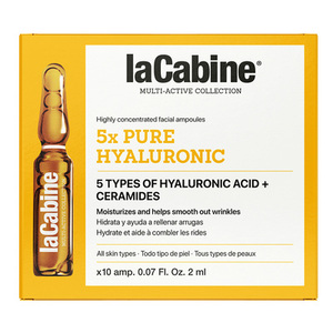 Ампулы LaCabine 5xPure Hyaluronic Высококонц. увлаж. п/морщин лица с 5 гиал. кислотами 2 мл №10