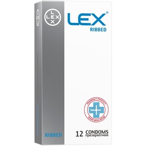 Презерватив Лекс LEX Ribbed №12 ребристые