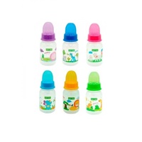 Пляшечка Baby Team 1110 з силіконовою соскою, 125 мл