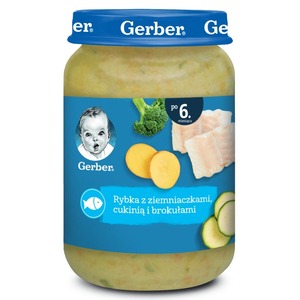 Пюре Gerber Риба з картоплею, цукіні та броколі 190г