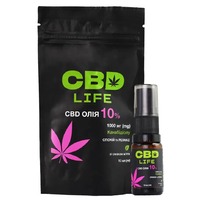 Каннабидиол CBD life масло 10% спрей флак. 10мл Мята
