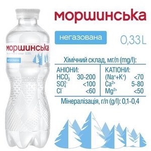 Вода Моршинська мінеральна негазована 0,33 л
