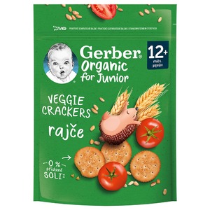 Крекери Gerber Органік пшеничні з томатом 100г