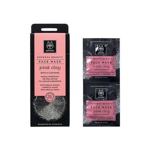 Маска Apivita EXPRESS BEAUTY с розовой глиной Мягкое очищение 2х8 мл