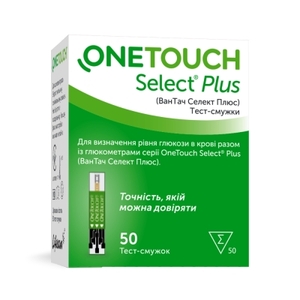 Тест-смужки One Touch Select Plus №50