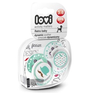 Пустышка Lovi 22/804 динамическая силиконовая 3-6 м 2шт