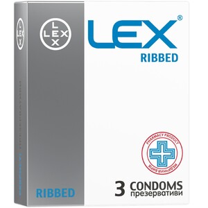 Презервативы Lex Ribbed №3 ребристые
