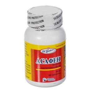Асафен таблетки по 80 мг 90 шт. у флаконі