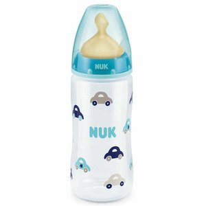Пляшечка Nuk FC пластик, лат. соска р.1 отв.М 300мл