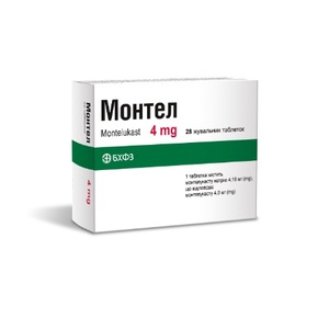 Монтел таблетки по 4 мг 28 шт. (7х4)