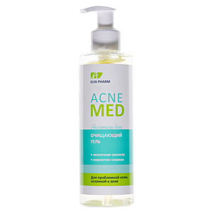 Эльфа Фарм Акне Мед Очищающий гель 200мл