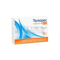 Телпрес таблетки по 40 мг 28 шт. (14х2)