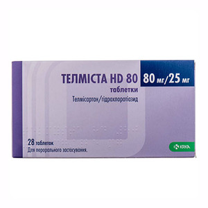 Телміста HD 80 таблетки по 80 мг/25 мг 28 шт.