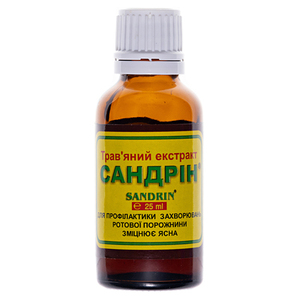 Сандрін засіб д/ротов. порожн. фл 25 мл травяний екстракт