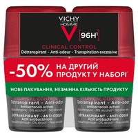 Промо-набір Vichy Ом Клінікал Контрол дезодорант-антиперспірант кульковий 96 год 50мл+50мл 2026