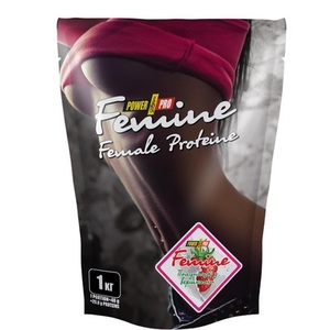 Протеин Power Pro Femine Protein со вкусом клубники со сливками 1 кг