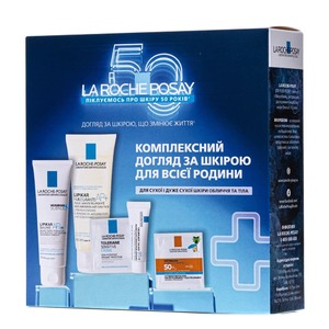 БОМ La Roche-Posay Lipikar Сімейний 2025 Комплексний догляд за шкірою для всієї родини