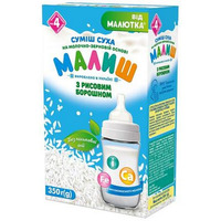 Смесь Малюк сухая на молочно-зерновой основе с рисовой мукой 350г