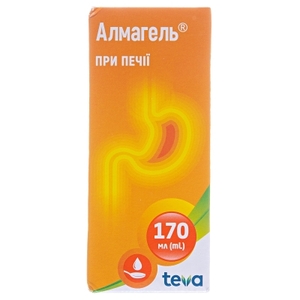 Алмагель суспензия по 170 мл во флаконе 1 шт.