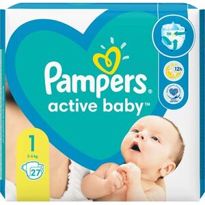 Підгузники Pampers BABY-DRY PLUS Newborn №27