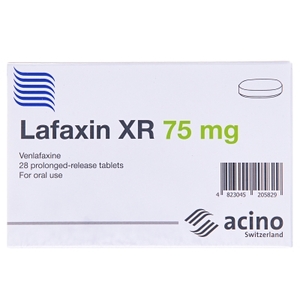Лафаксин XR таблетки по 75 мг 28 шт. (14х2)
