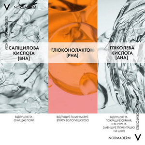 Гель-сыворотка Vichy Нормадерм очищающий с эффектом пилинга для проблемной кожи лица и тела 125 мл