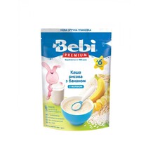 Каша Bebi Премиум молочная Рисовая с бананом с 6 мес 200г
