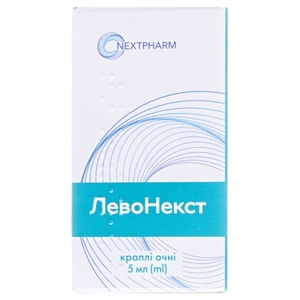 Левонекст капли глазные 5 мг/мл по 5 мл во флаконе 1 шт.