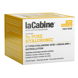 Крем LaCabine 5xPure Hyaluronic. Зволожувальний проти зморшок шкіри обличчя з 5 гіалуроновими кислотами 50 мл