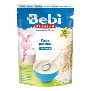 Каша Bebi молочна рис 250/200 г