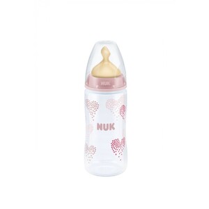 Пляшечка Nuk First Choice Plus 3952783 пластик 300 мл + соска лат. М р.1